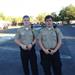 Explorer Sergeant Pool and Explorer Ball on foot patrol
